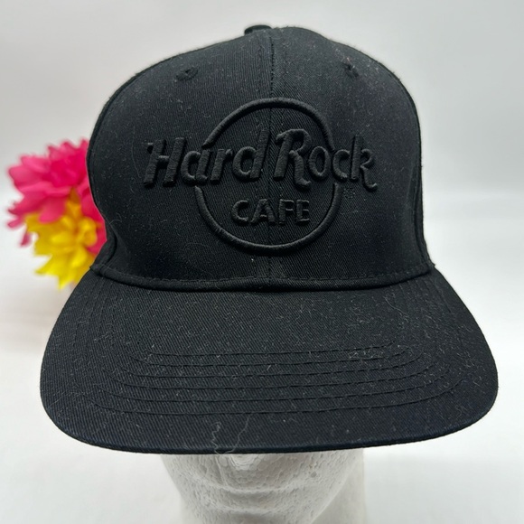 Hard Rock Cafe Other - Hard Rock Cafe Black on Black Baseball Hat Adjustable HT6676